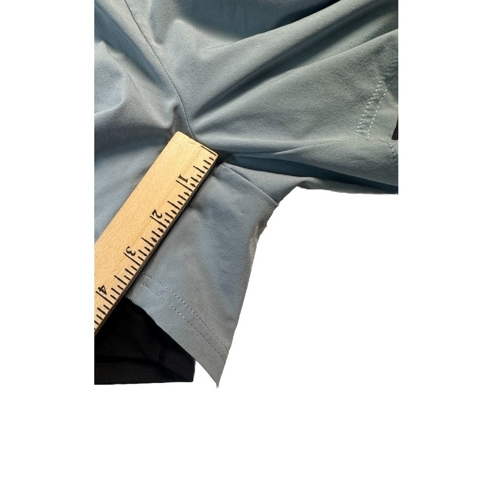 Rhone Men's XXL Lined Athletic Running Shorts Light Blue 5" Inseam Stretch - Picture 5 of 7